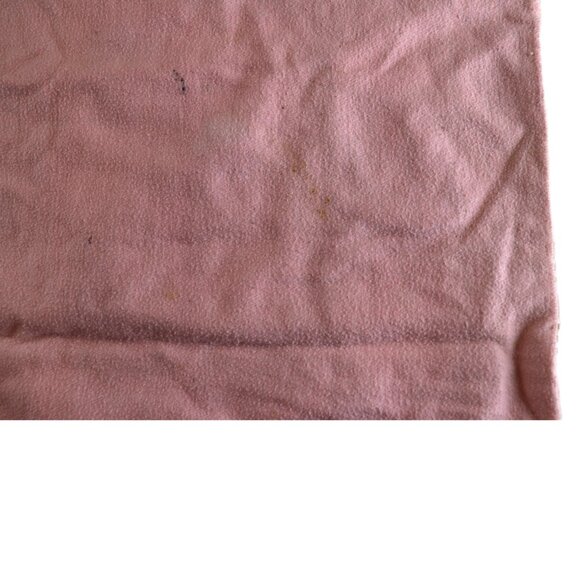 Vintage Home Made Patchwork Blanket 31x27 Has Spots - Picture 7 of 11